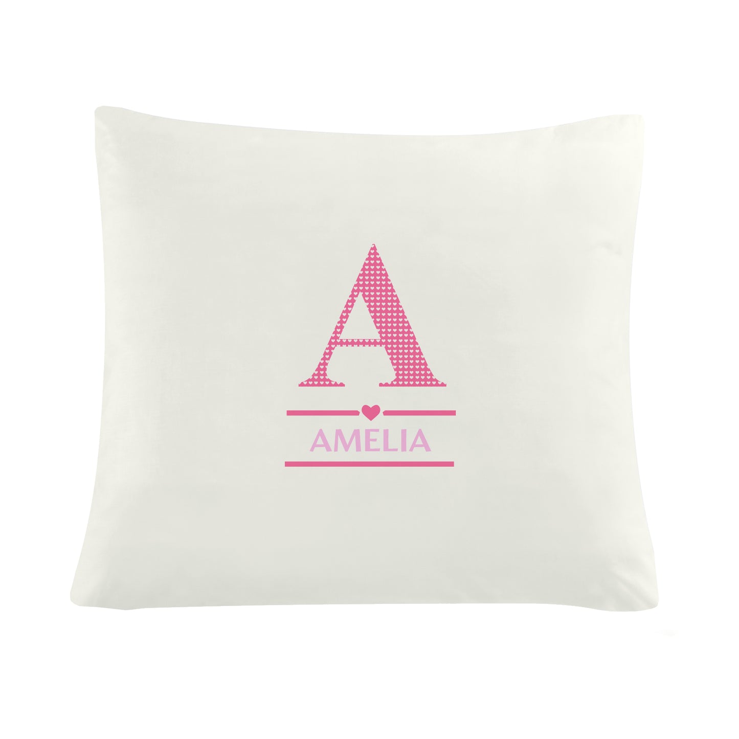Personalised Girls Initial Cushion