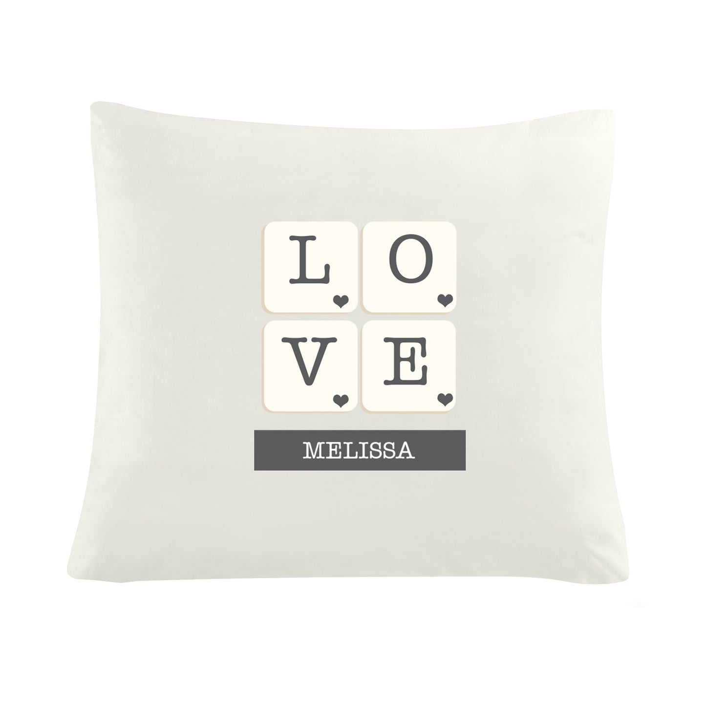 Personalised LOVE Tiles Cushion