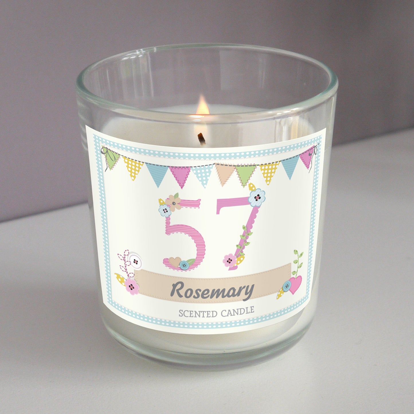 Personalised Birthday Craft Scented Jar Candle