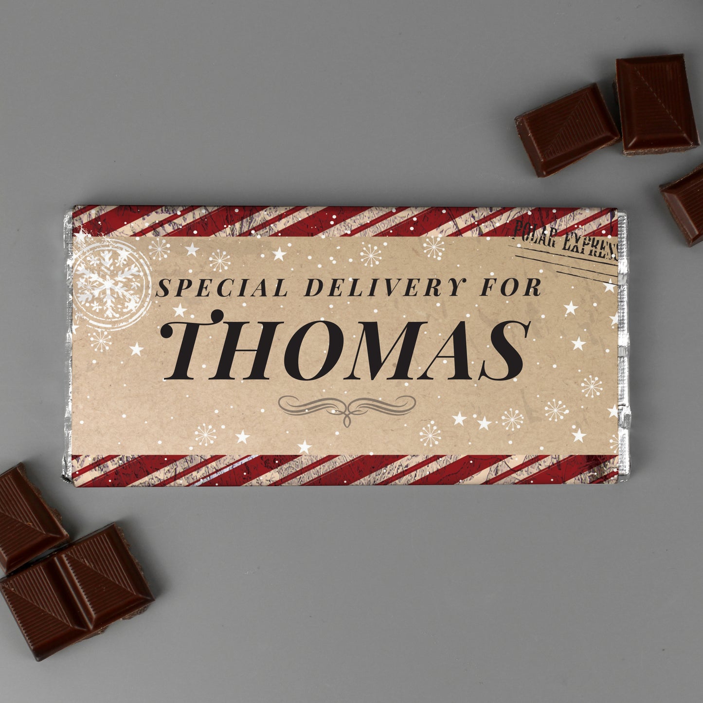 Personalised Special Delivery Milk Chocolate Bar