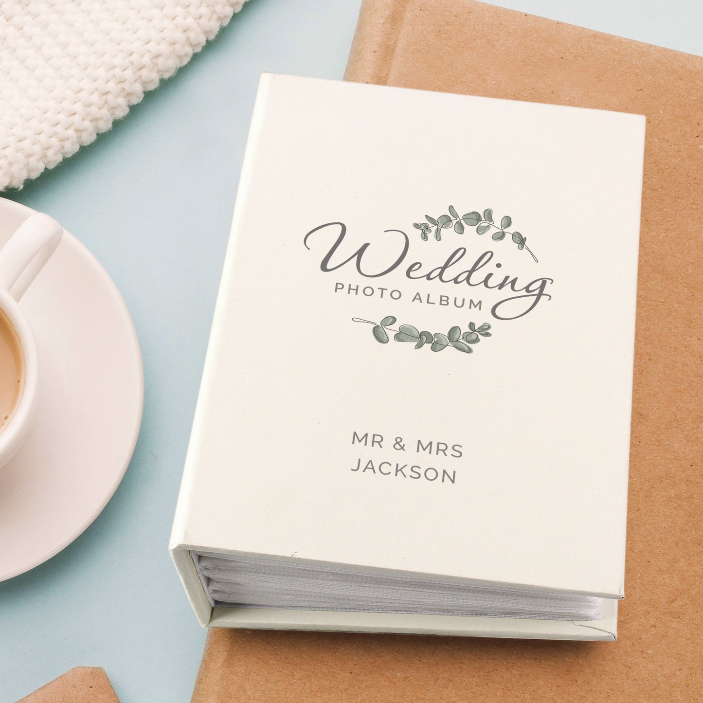 Personalised Botanical 6x4 Photo Album with Sleeves