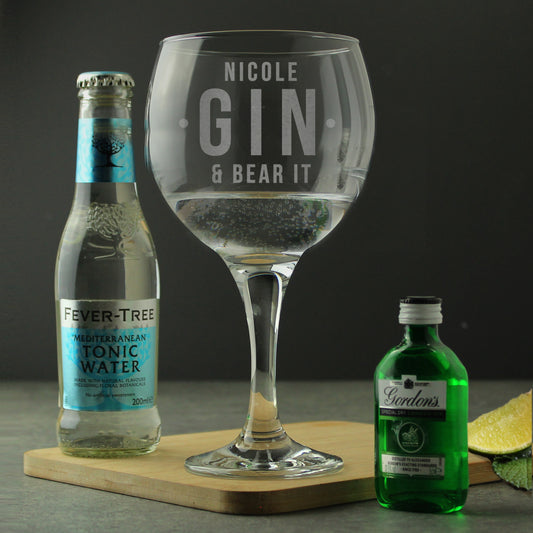 Personalised Gin & Bear Gin Set