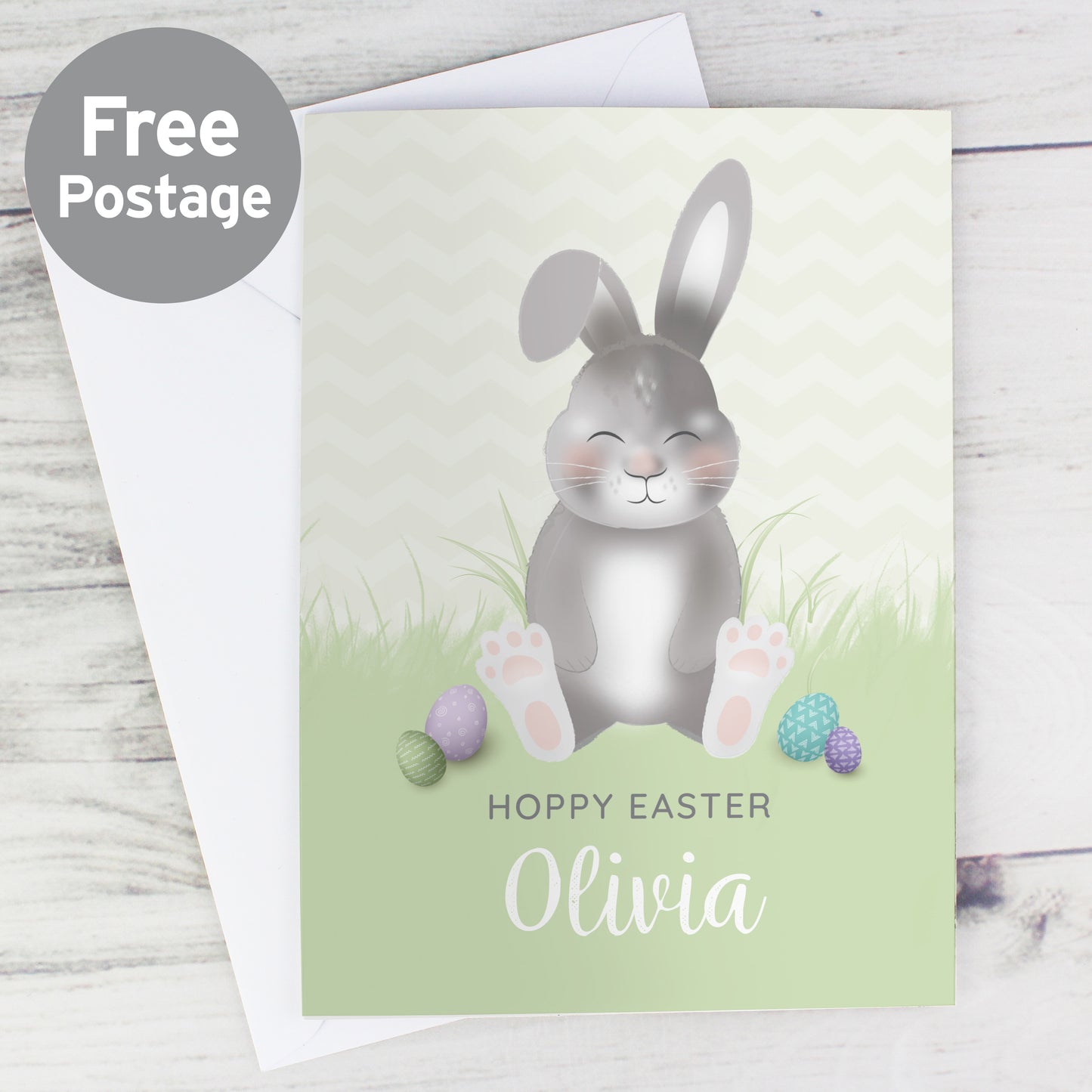 Personalised Easter Bunny Card