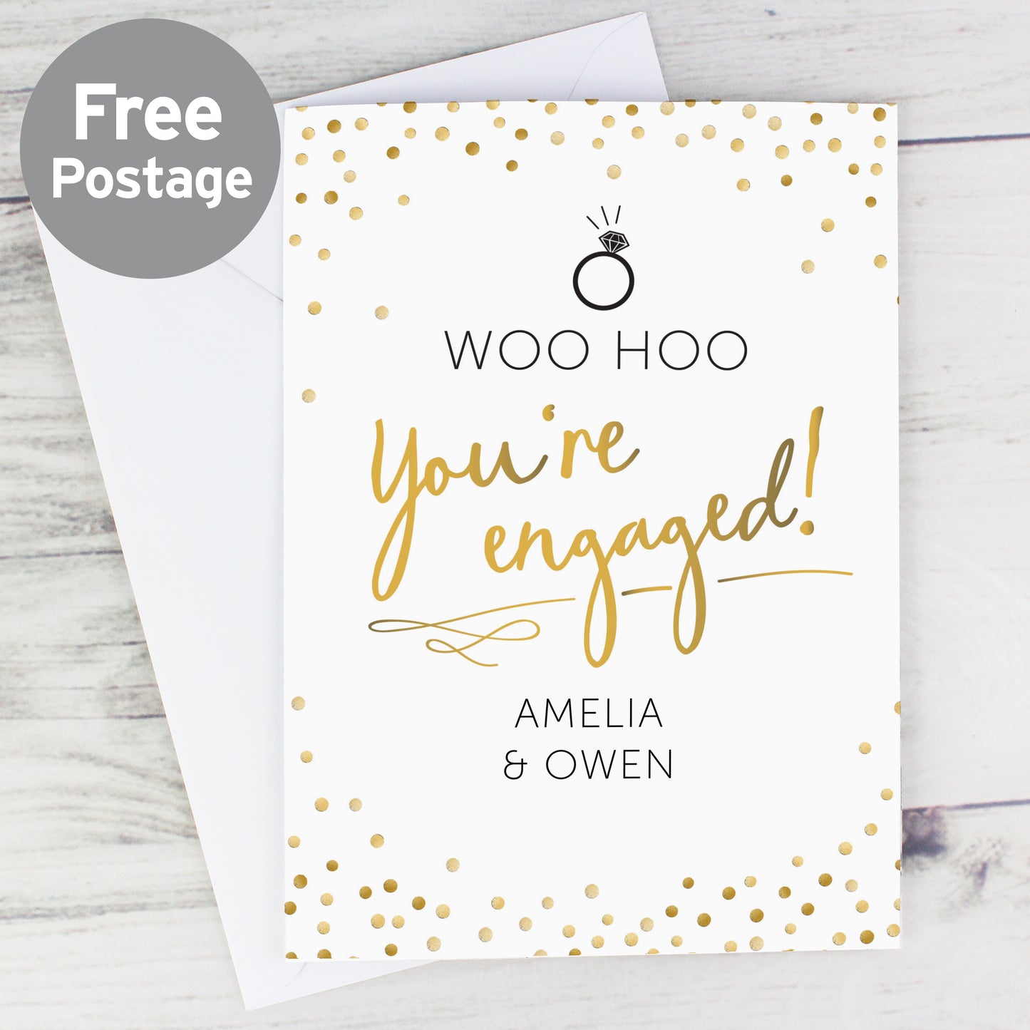 Personalised Engagement Card