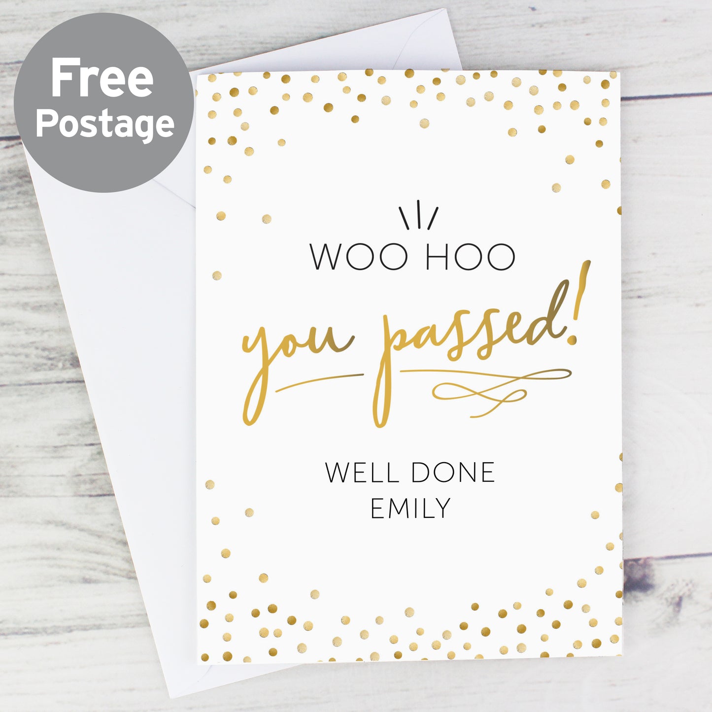 Personalised You Passed! Card