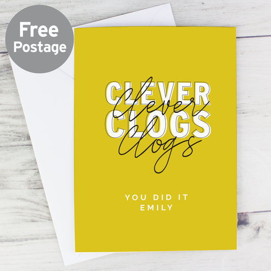 Personalised Clever Clogs Card