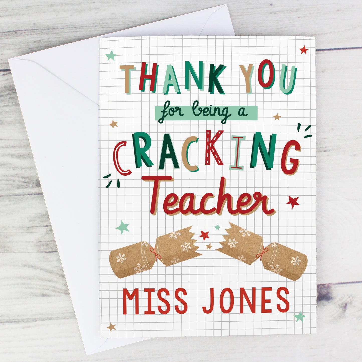 Personalised Cracking Teacher Card