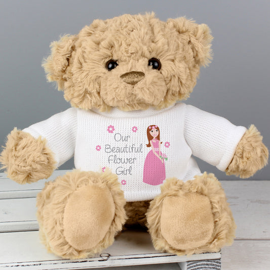 Fabulous Flower Girl Teddy Bear