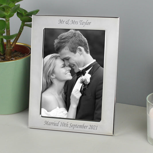 Personalised Silver Plated 5x7 Photo Frame