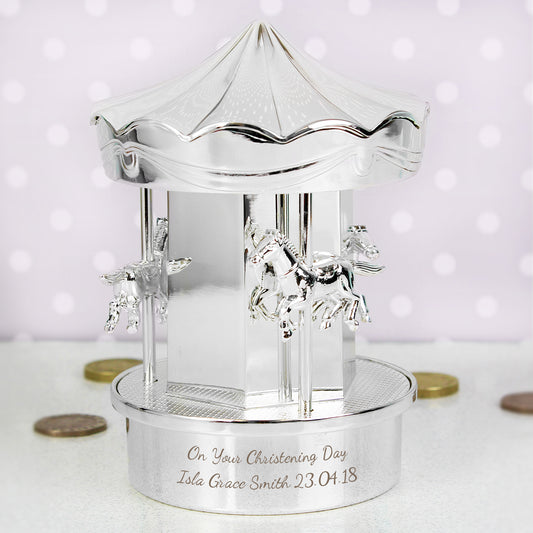 Personalised Carousel Money Box