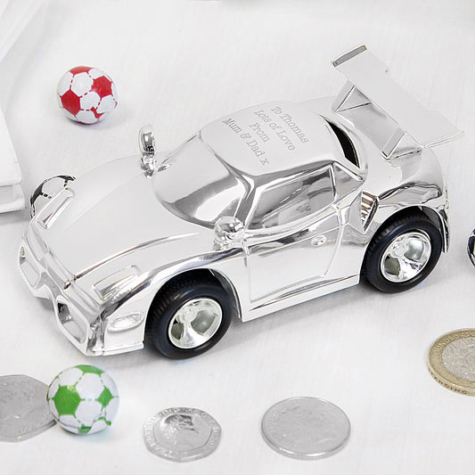 Personalised Racing Car Money Box