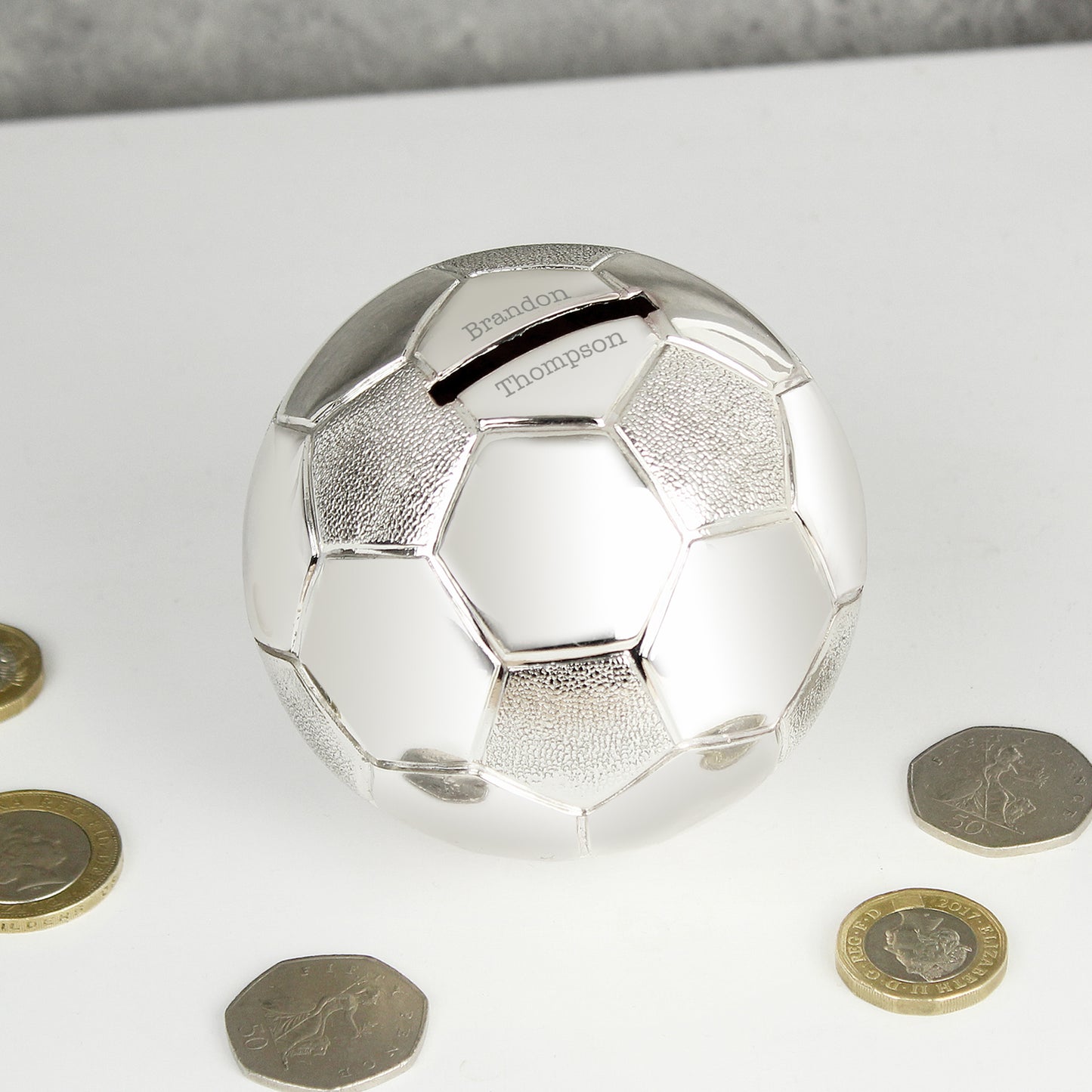 Personalised Football Money Box