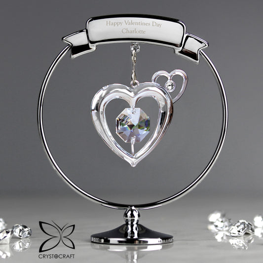 Personalised Crystocraft Heart Ornament