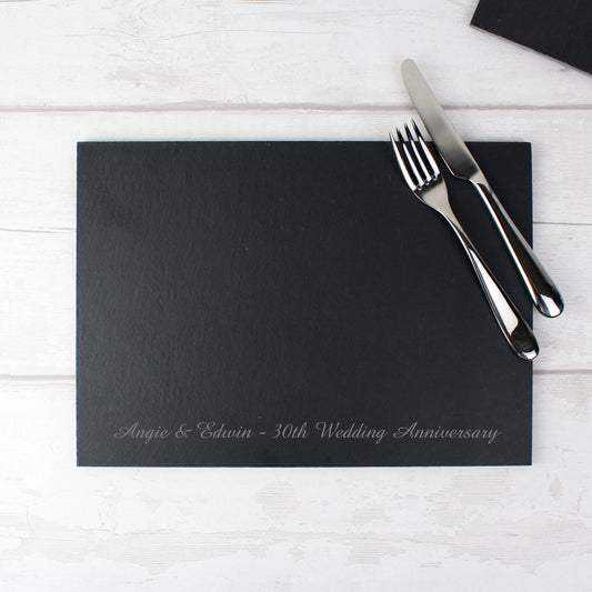 Personalised Engraved Slate Placemat