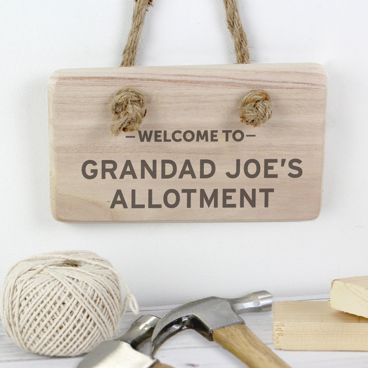 Personalised Welcome To... Wooden Sign