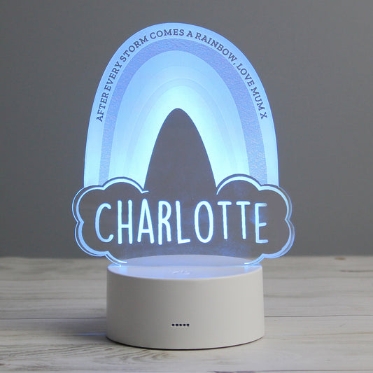 Personalised Rainbow LED Colour Changing Night Light