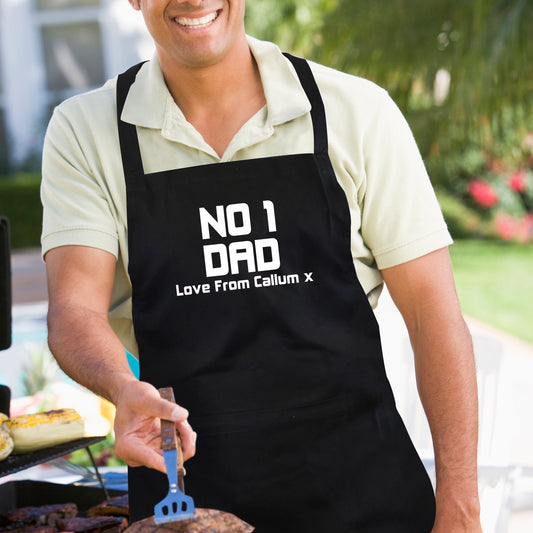 Personalised No.1 Dad Apron