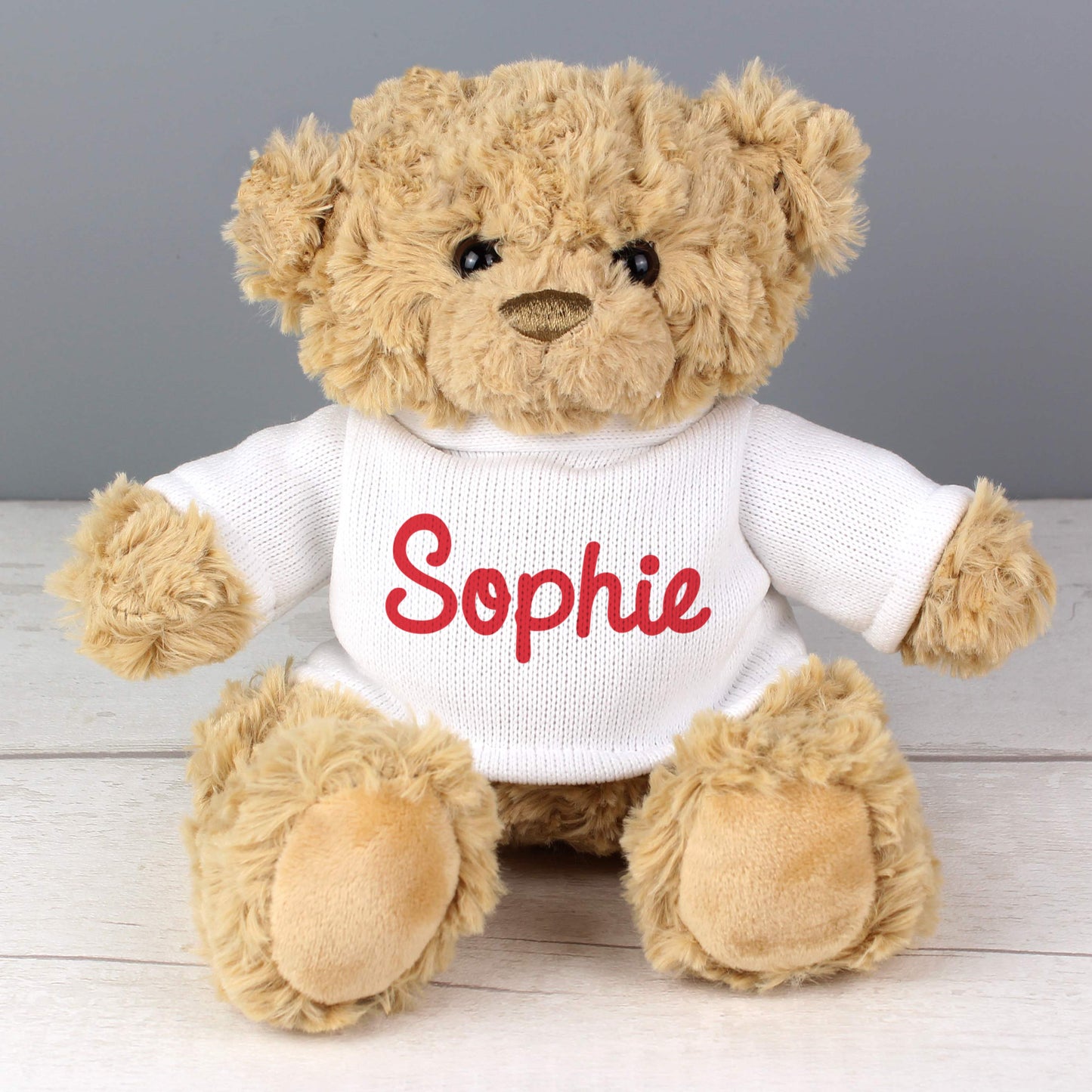 Personalised Name Only Teddy Bear - Red