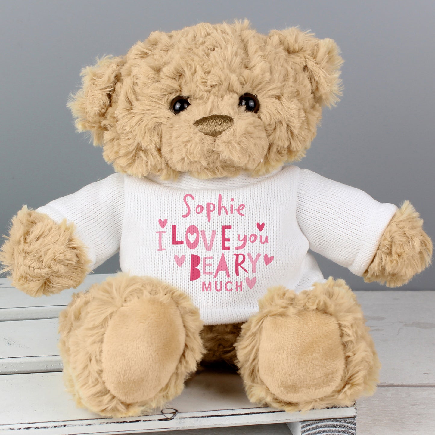 Personalised Love You Beary Much Teddy Bear