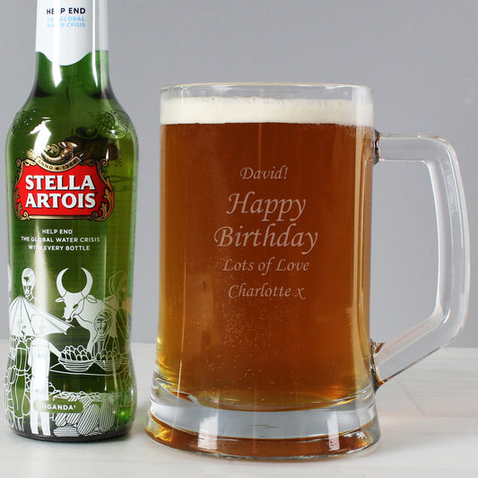 Personalised Stern Tankard & Beer Set