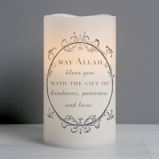 Personalised Ornate Frame LED Candle