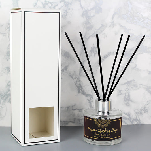 Personalised Gold Mandala Reed Diffuser