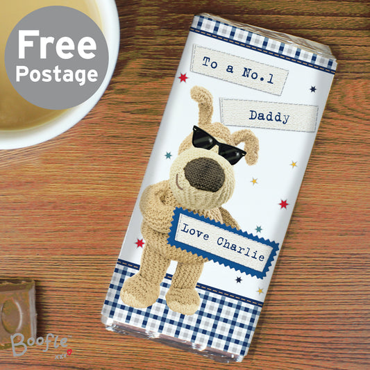 Personalised Boofle Stars Milk Chocolate Bar
