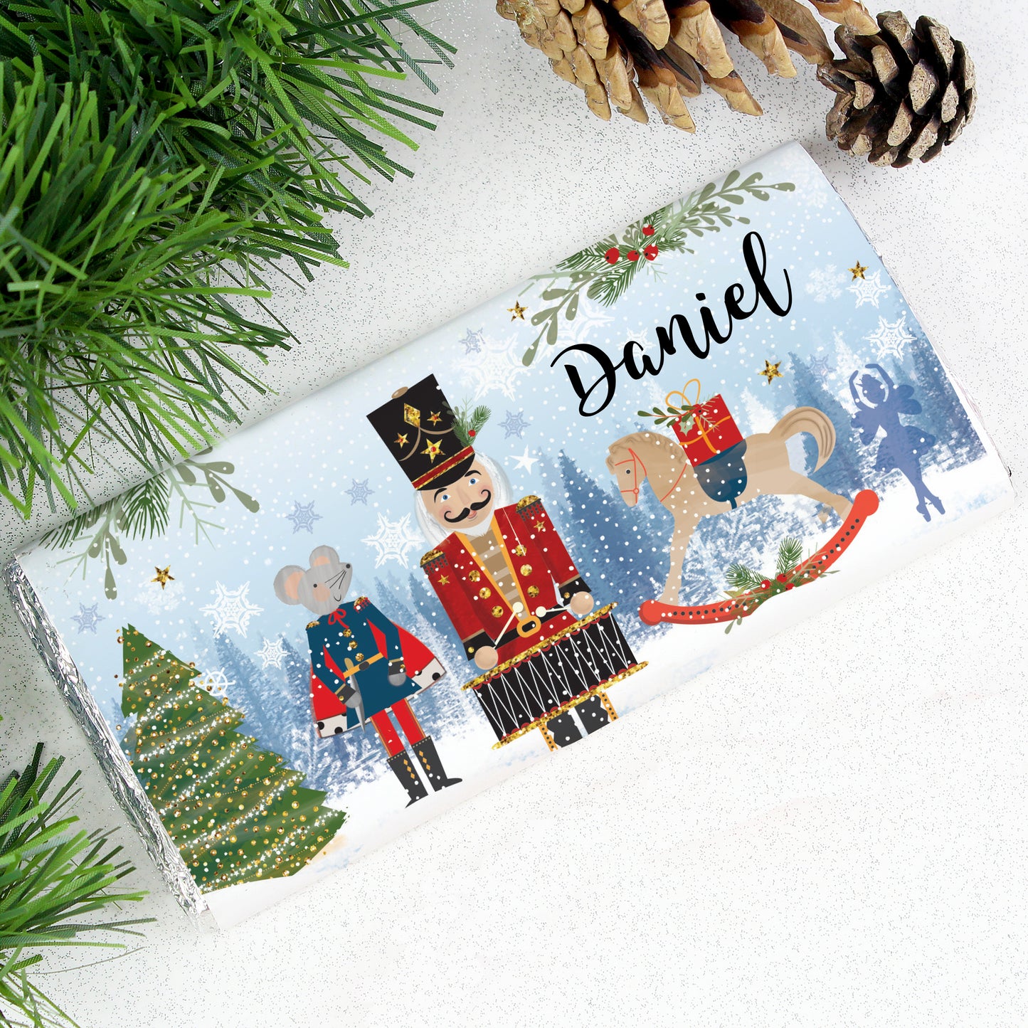 Personalised Nutcracker Milk Chocolate Bar