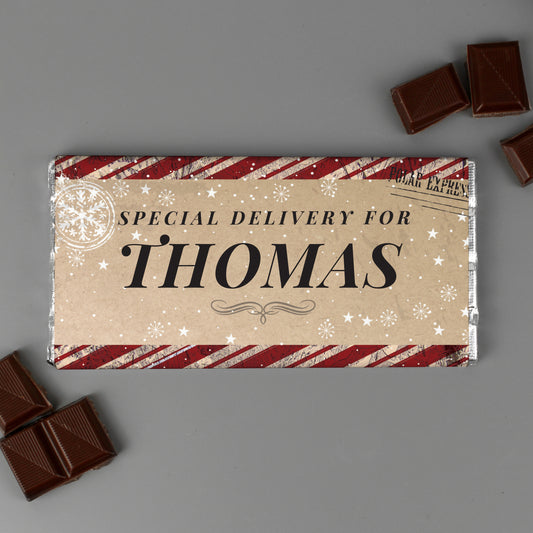 Personalised Special Delivery Milk Chocolate Bar