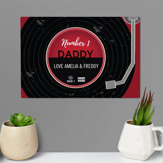 Personalised Vintage Record Metal Sign