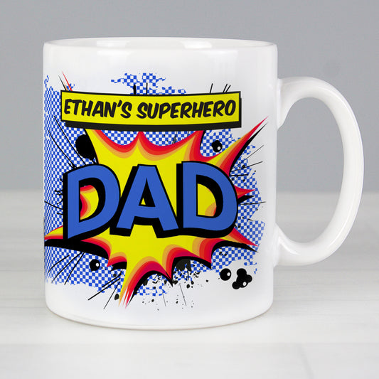 Personalised Super Hero Comic Book Themed Mug