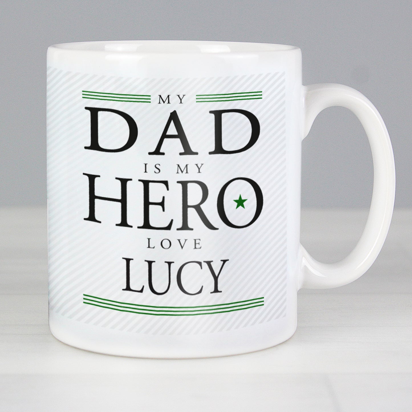 Personalised My Dad is My Hero Mug