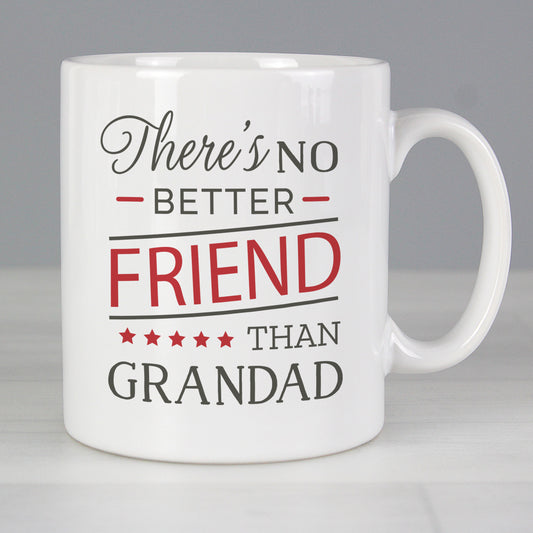 Personalised 'No Better Friend Than Grandad' Mug