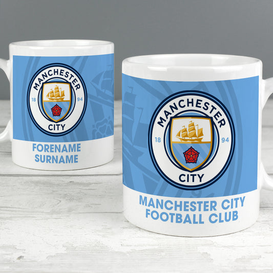 Manchester City FC Bold Crest Mug