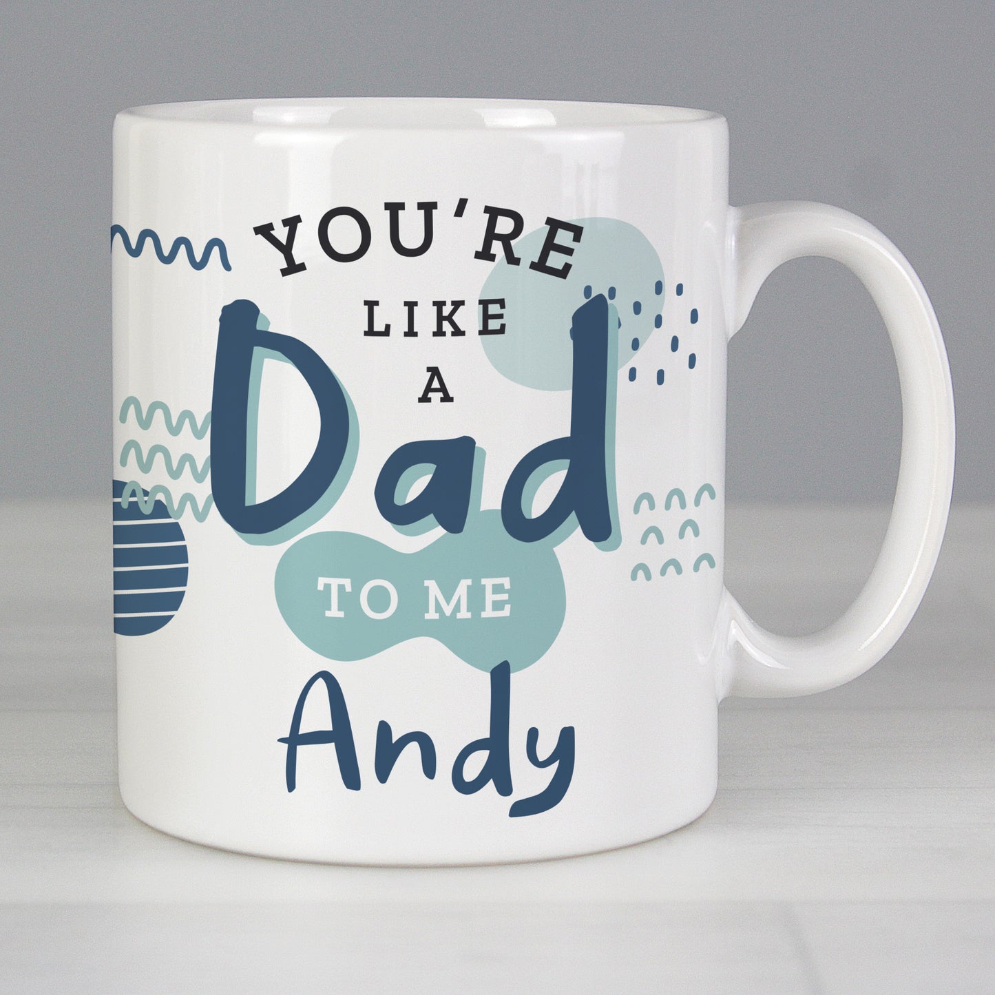 Personalised Like A Dad To Me Mug