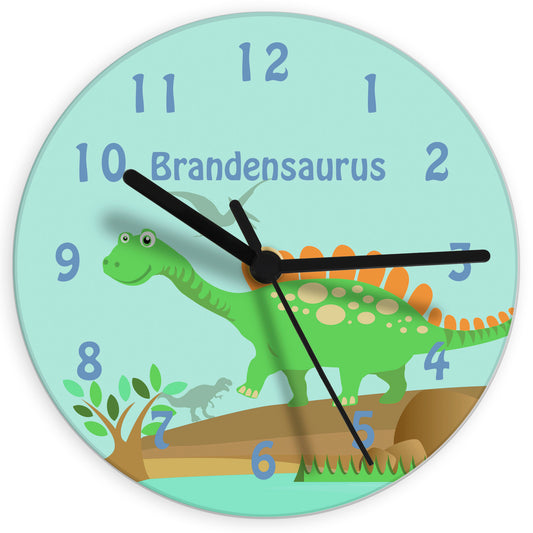 Personalised Dinosaur Clock