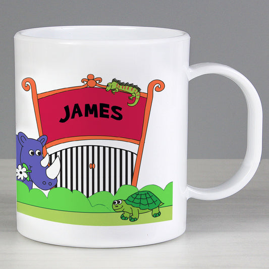 Personalised Zoo Plastic Mug