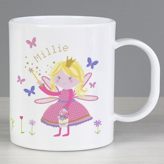 Personalised Garden Fairy Plastic Mug