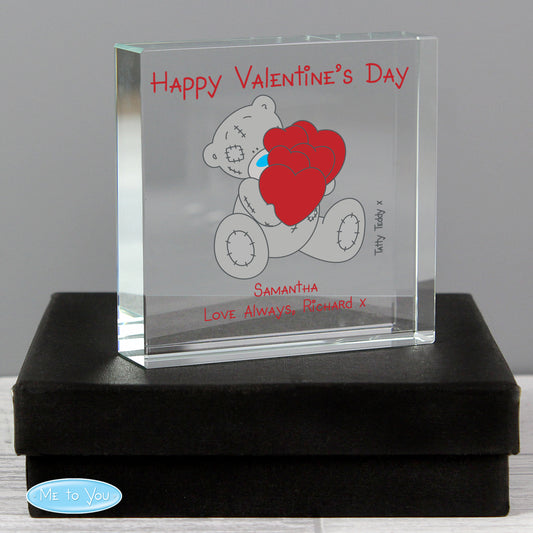 Personalised Me to You Big Heart Crystal Token