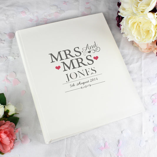 Personalised Mrs & Mrs Traditional Photo Album